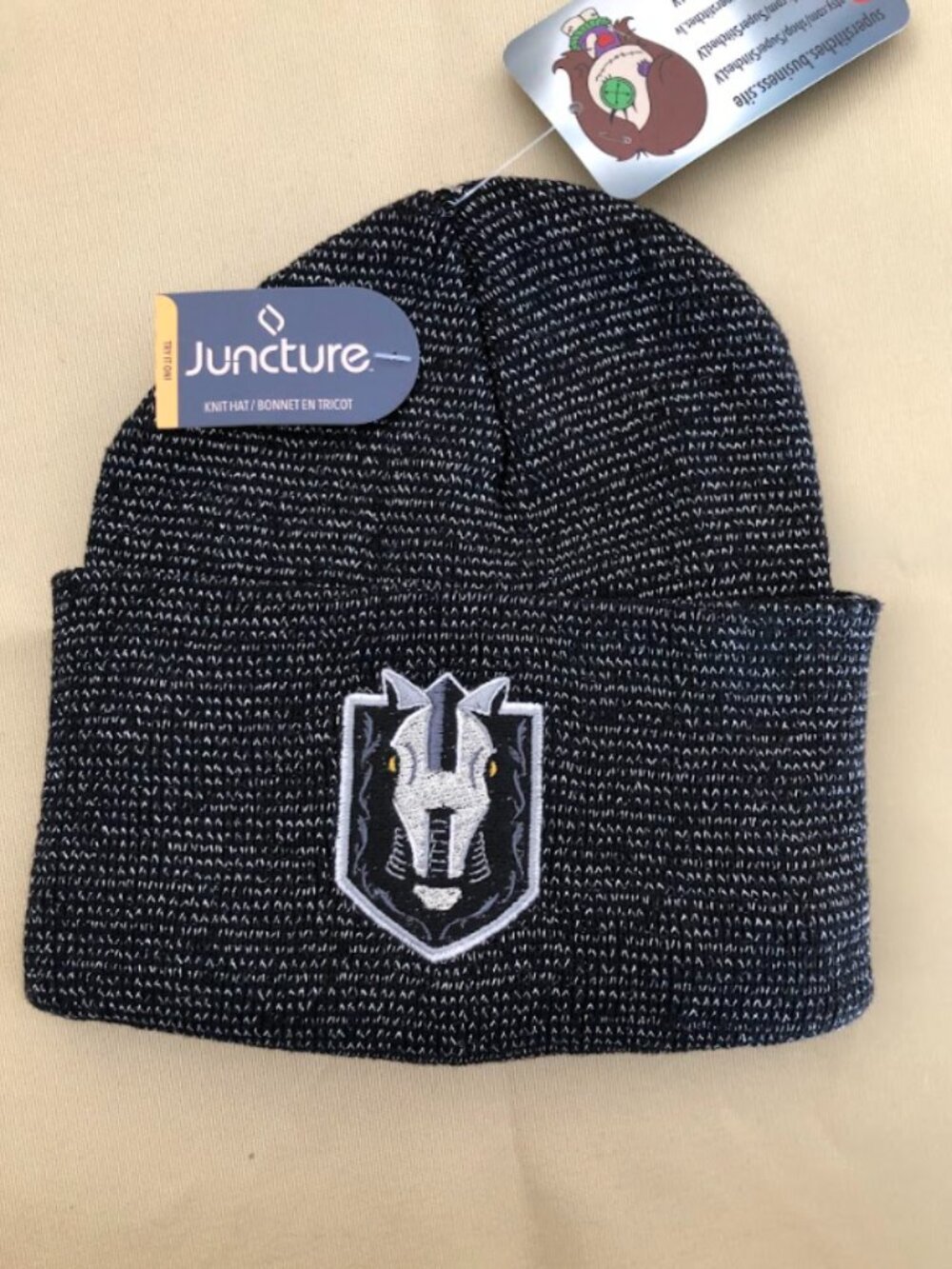Henderson Silver Knights Black and White Cuffed Beanies!